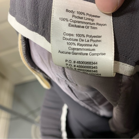 Aritzia Wilfred Ankle Pant Trousers Sz 2 Gray Crepe Straight Taper Casual Dress - Picture 12 of 12